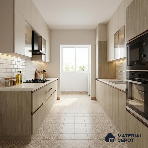 Wooden Look LM 01288 8 ft x 4 ft Texture Finish Decorative Laminate - 1 mm | Suitable for TV Unit, Wardrobe, Kitchen Cabinets