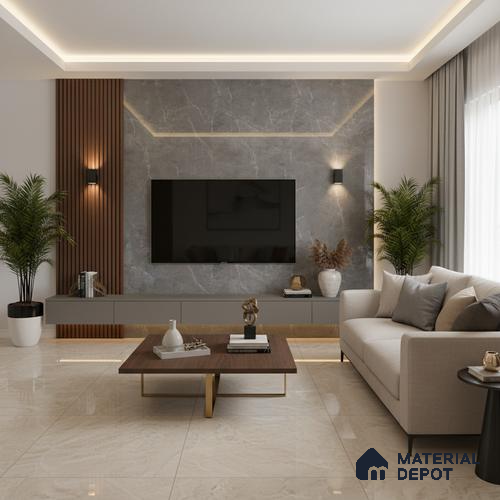 LM 01345 Sheer 8 ft x 4 ft Super Matte Finish Decorative Laminate - 1 mm  | Suitable for Living Room, Kitchen, Office