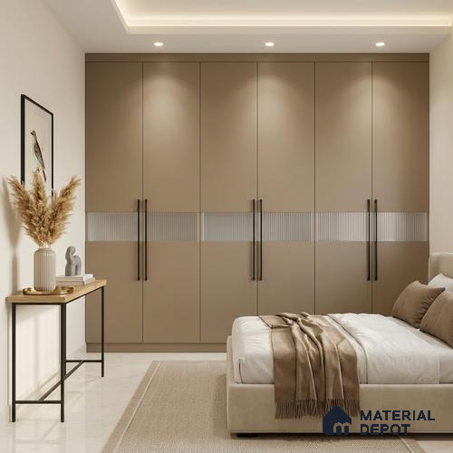 LM 01357 Moon Stone 8 ft x 4 ft Super Matte Finish Decorative Laminate - 1 mm | Suitable for Living Room, Kitchen, Office