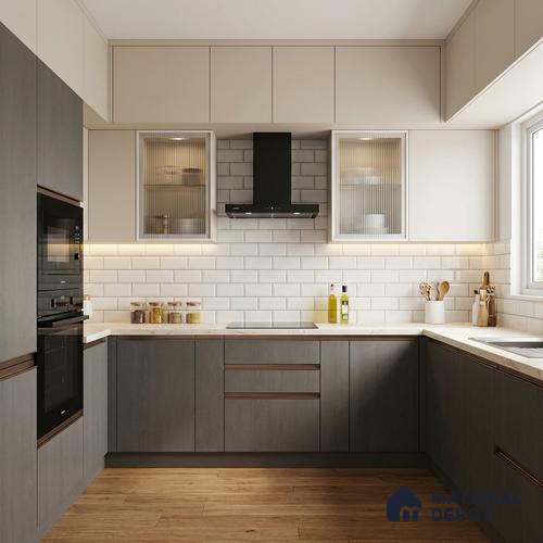 Wooden Look LM 01390 Graphite Glow 8 ft x 4 ft Texture Finish Decorative Laminate - 1 mm | Suitable for TV Unit, Wardrobe, Kitchen Cabinets
