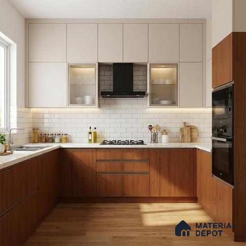 Wooden Look LM 01391 Cocoa Charm 8 ft x 4 ft Texture Finish Decorative Laminate - 1 mm  | Suitable for TV Unit, Wardrobe, Kitchen Cabinets