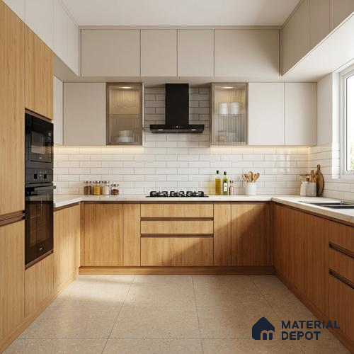 Wooden Look LM 01392 Earthy Elite 8 ft x 4 ft Texture Finish Decorative Laminate - 1 mm | Suitable for TV Unit, Wardrobe, Kitchen Cabinets