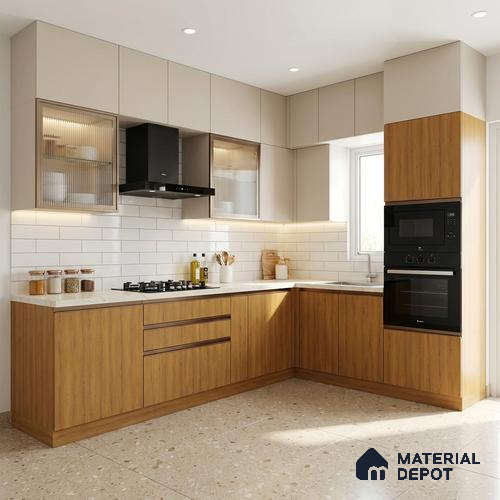 Wooden Look LM 01394 Truffle Twist 8 ft x 4 ft Texture Finish Decorative Laminate - 1 mm  | Suitable for TV Unit, Wardrobe, Kitchen Cabinets