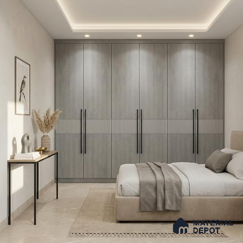 Stone Look LM 01396 Tokyo Millet 8 ft x 4 ft Texture Finish Decorative Laminate - 1 mm  | Suitable for TV Unit, Wardrobe, Kitchen Cabinets