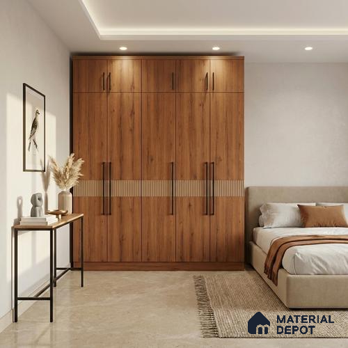 Wooden Look LM 01398 Ripple Wood 8 ft x 4 ft Texture Finish Decorative Laminate - 1 mm  | Suitable for TV Unit, Wardrobe, Kitchen Cabinets