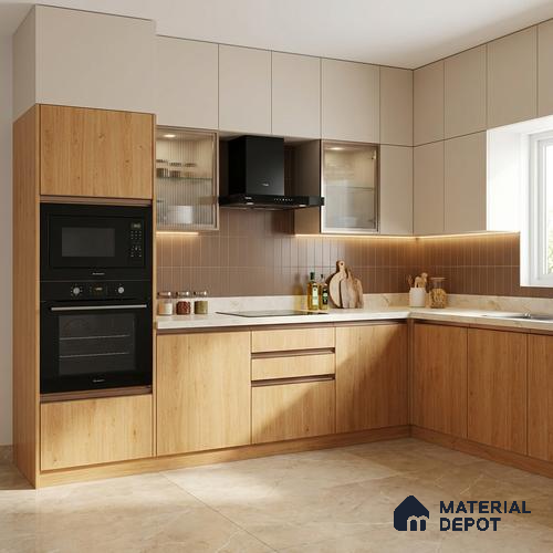 Wooden Look LM 01400 Earthy Elite 8 ft x 4 ft Texture Finish Decorative Laminate - 1 mm  | Suitable for TV Unit, Wardrobe, Kitchen Cabinets