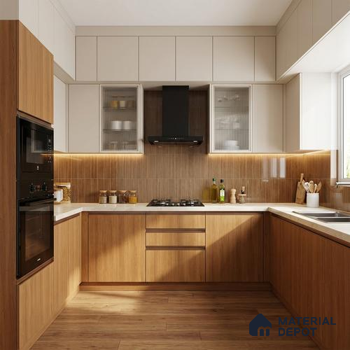 Wooden Look LM 01401 Zen Ease 8 ft x 4 ft Texture Finish Decorative Laminate - 1 mm | Suitable for TV Unit, Wardrobe, Kitchen Cabinets