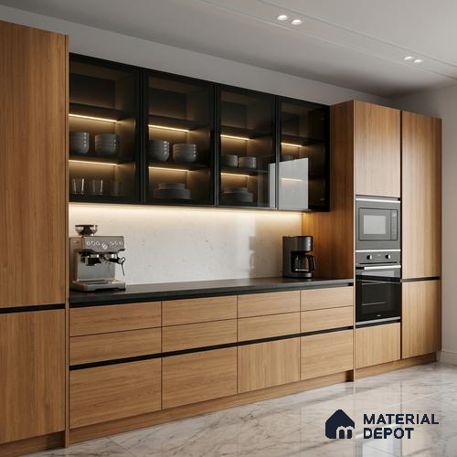 Wooden Look LM 01401 Zen Ease 8 ft x 4 ft Texture Finish Decorative Laminate - 1 mm  | Suitable for TV Unit, Wardrobe, Kitchen Cabinets