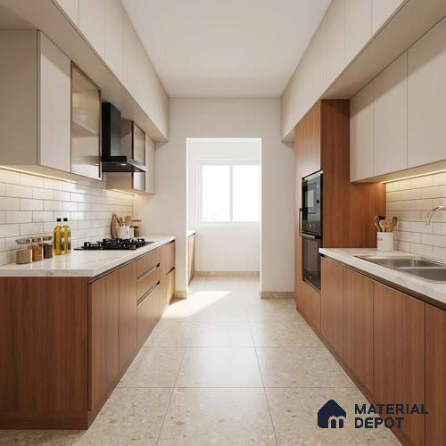 Wooden Look LM 01402 Cedar Ease 8 ft x 4 ft Texture Finish Decorative Laminate - 1 mm | Suitable for TV Unit, Wardrobe, Kitchen Cabinets