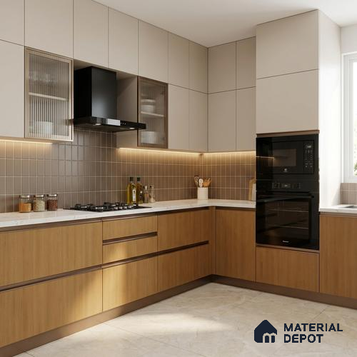 Wooden Look LM 01416 Blast Cedar Yoko 8 ft x 4 ft Texture Finish Decorative Laminate - 1 mm  | Suitable for TV Unit, Wardrobe, Kitchen Cabinets