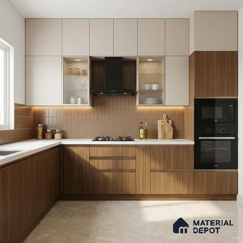 Wooden Look LM 01425 Tango Wood 8 ft x 4 ft Texture Finish Decorative Laminate - 1 mm  | Suitable for TV Unit, Wardrobe, Kitchen Cabinets