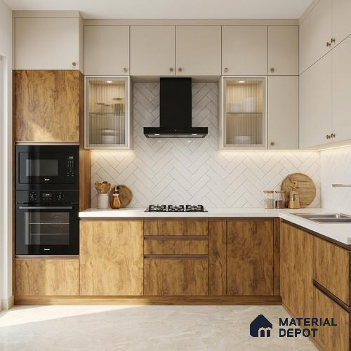 Wooden Look LM 01426 Toasted Timber 8 ft x 4 ft Texture Finish Decorative Laminate - 1 mm | Suitable for TV Unit, Wardrobe, Kitchen Cabinets