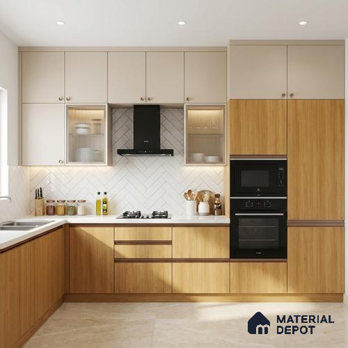 Wooden Look LM 01427 Zen Ease 8 ft x 4 ft Texture Finish Decorative Laminate - 1 mm | Suitable for TV Unit, Wardrobe, Kitchen Cabinets