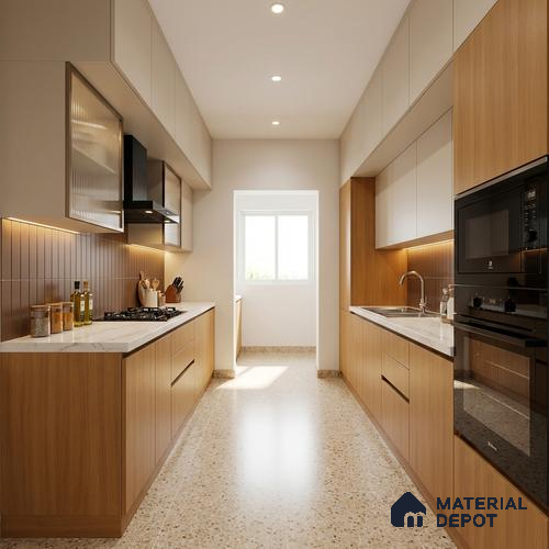 Wooden Look LM 01436 Almond Allure 8 ft x 4 ft Texture Finish Decorative Laminate - 1 mm  | Suitable for TV Unit, Wardrobe, Kitchen Cabinets