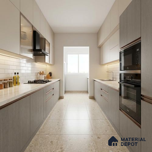 Wooden Look LM 01447 Graphite Glow 8 ft x 4 ft Super Matte Finish Decorative Laminate - 1 mm  | Suitable for TV Unit, Wardrobe, Kitchen Cabinets