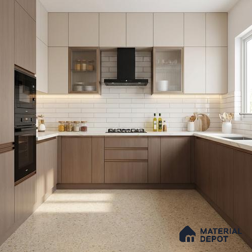 Wooden Look LM 01448 Misty Mood 8 ft x 4 ft Super Matte Finish Decorative Laminate - 1 mm | Suitable for TV Unit, Wardrobe, Kitchen Cabinets