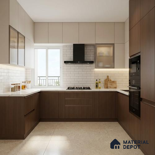 Wooden Look LM 01451 Nordic Walnut 8 ft x 4 ft Super Matte Finish Decorative Laminate - 1 mm | Suitable for TV Unit, Wardrobe, Kitchen Cabinets