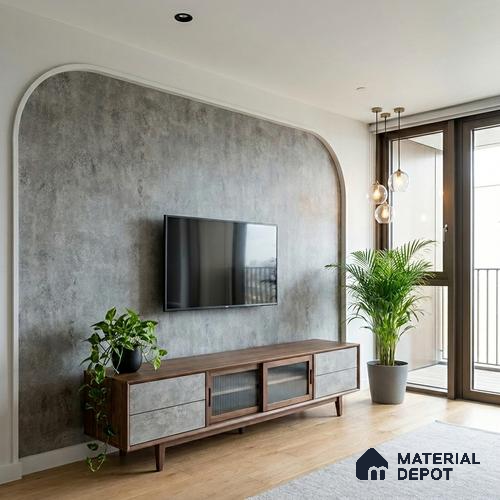 Stone Look LM 01456 Slat Serene 8 ft x 4 ft Super Matte Finish Decorative Laminate - 1 mm  | Suitable for TV Unit, Wardrobe, Kitchen Cabinets
