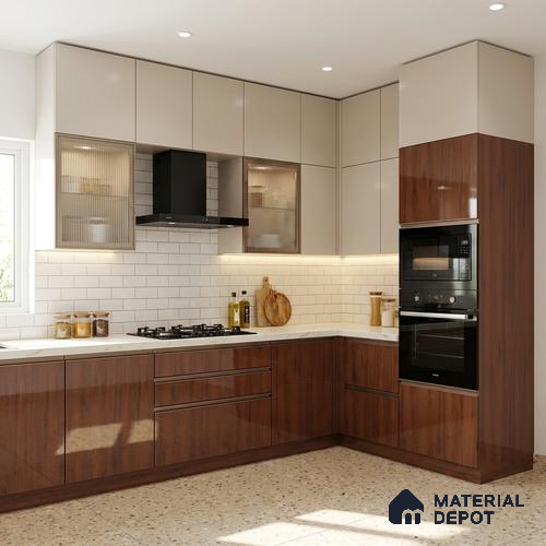 Wooden Look LM 01469 Rustic Bark 8 ft x 4 ft High Gloss Finish Decorative Laminate - 1 mm  | Suitable for TV Unit, Wardrobe, Kitchen Cabinets