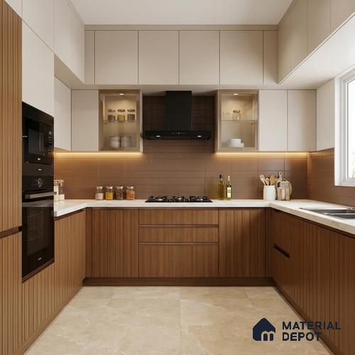 Wooden Look LM 01481 Rich Cocoa 8 ft x 4 ft Texture Finish Decorative Laminate - 1 mm  | Suitable for TV Unit, Wardrobe, Kitchen Cabinets
