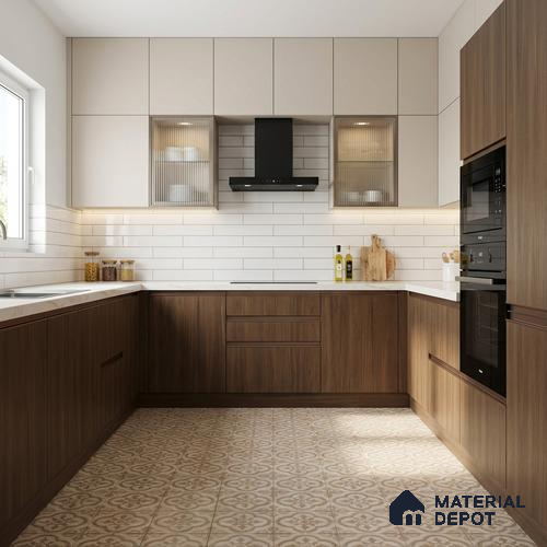 Wooden Look LM 01485 Espresso Charm 8 ft x 4 ft Suede Finish Decorative Laminate - 1 mm  | Suitable for TV Unit, Wardrobe, Kitchen Cabinets