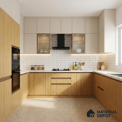 Wooden Look LM 01489 Earthy Elite 8 ft x 4 ft Suede Finish Decorative Laminate - 1 mm | Suitable for TV Unit, Wardrobe, Kitchen Cabinets