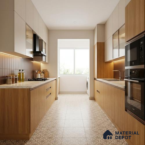 Wooden Look LM 01494 Zen Ease 8 ft x 4 ft Suede Finish Decorative Laminate - 1 mm | Suitable for TV Unit, Wardrobe, Kitchen Cabinets