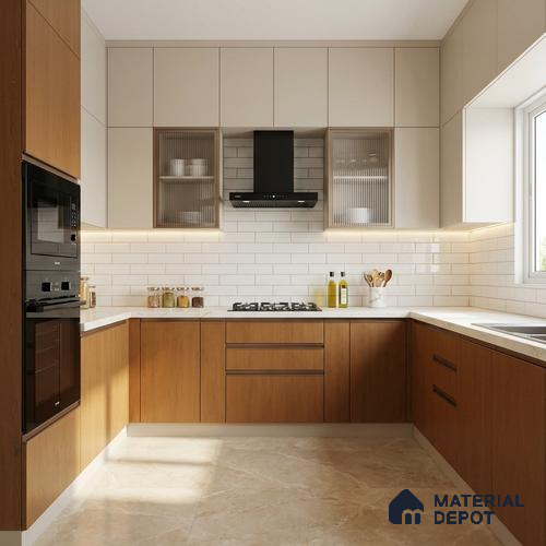 Wooden Look LM 01495 Natural Pine 8 ft x 4 ft Suede Finish Decorative Laminate - 1 mm  | Suitable for TV Unit, Wardrobe, Kitchen Cabinets