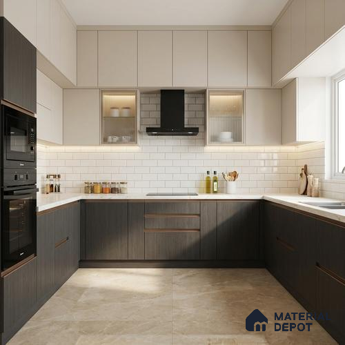 Wooden Look LM 01614 Dark Bamboo 8 ft x 4 ft Texture Finish Decorative Laminate - 1 mm | Suitable for TV Unit, Wardrobe, Kitchen Cabinets