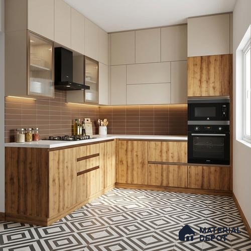 Wooden Look LM 01630 Mustard Yew 8 ft x 4 ft Texture Finish Decorative Laminate - 1 mm | Suitable for TV Unit, Wardrobe, Kitchen Cabinets