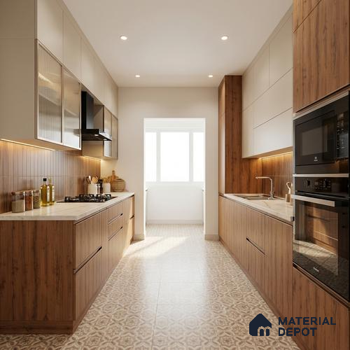 Wooden Look LM 01631 Indian Teak 8 ft x 4 ft Texture Finish Decorative Laminate - 1 mm | Suitable for TV Unit, Wardrobe, Kitchen Cabinets