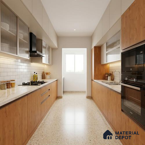 Wooden Look LM 01641 Soft Beech 8 ft x 4 ft Texture Finish Decorative Laminate - 1 mm | Suitable for TV Unit, Wardrobe, Kitchen Cabinets