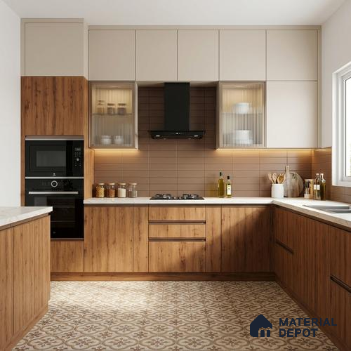 Wooden Look LM 01646 Indian Teak 8 ft x 4 ft Texture Finish Decorative Laminate - 1 mm | Suitable for TV Unit, Wardrobe, Kitchen Cabinets