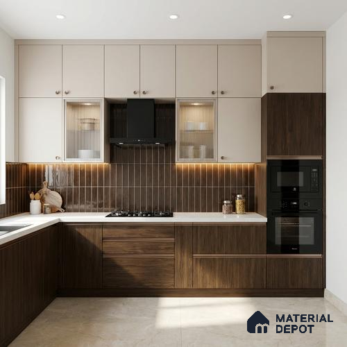 Wooden Look LM 01647 Deep Meranti 8 ft x 4 ft Texture Finish Decorative Laminate - 1 mm | Suitable for TV Unit, Wardrobe, Kitchen Cabinets