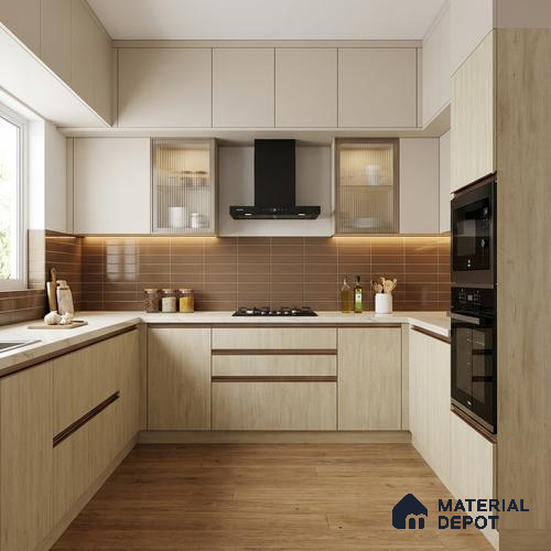 Wooden Look LM 01657 Ivory Pine 8 ft x 4 ft Texture Finish Decorative Laminate - 1 mm | Suitable for TV Unit, Wardrobe, Kitchen Cabinets