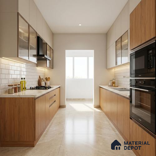 Wooden Look LM 01658 Italian Teak 8 ft x 4 ft Texture Finish Decorative Laminate - 1 mm | Suitable for TV Unit, Wardrobe, Kitchen Cabinets