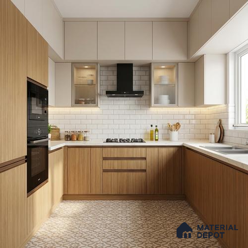 Wooden Look LM 01659 Madagascar Oak 8 ft x 4 ft Texture Finish Decorative Laminate - 1 mm | Suitable for TV Unit, Wardrobe, Kitchen Cabinets
