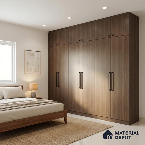 Wooden Look LM 01661 Hard Hemlock 8 ft x 4 ft Texture Finish Decorative Laminate - 1 mm | Suitable for TV Unit, Wardrobe, Kitchen Cabinets