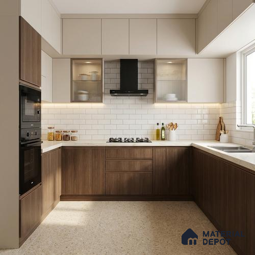 Wooden Look LM 01661 Hard Hemlock 8 ft x 4 ft Texture Finish Decorative Laminate - 1 mm | Suitable for TV Unit, Wardrobe, Kitchen Cabinets