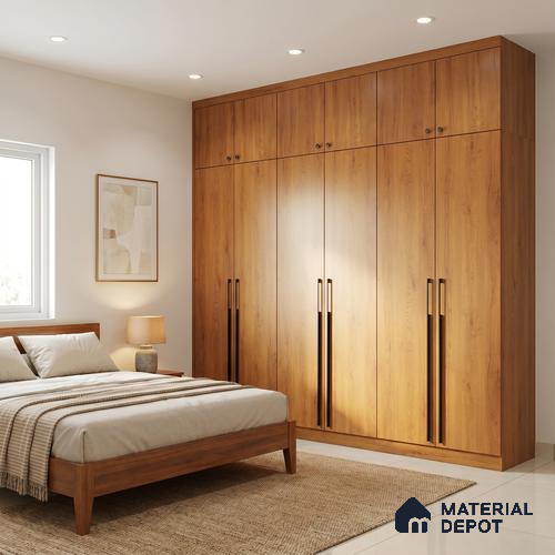 Wooden Look LM 01666 Canadian Cedar 8 ft x 4 ft Texture Finish Decorative Laminate - 1 mm | Suitable for TV Unit, Wardrobe, Kitchen Cabinets
