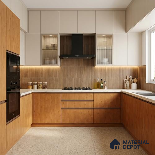 Wooden Look LM 01688 Soft Beech 8 ft x 4 ft Super Matte Finish Decorative Laminate - 1 mm | Suitable for TV Unit, Wardrobe, Kitchen Cabinets