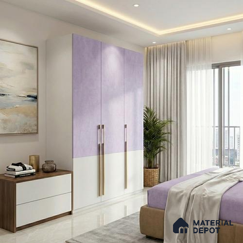 Solid Colors Look LM 01691 Soft White 8 ft x 4 ft Super Matte Finish Decorative Laminate - 1 mm | Suitable for Living Room, Kitchen, Office