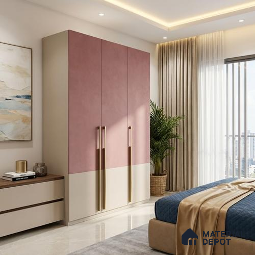 Solid Colors Look LM 01694 Rose Wood Rosewood Pink 8 ft x 4 ft Super Matte Finish Decorative Laminate - 1 mm | Suitable for Living Room, Kitchen, Office
