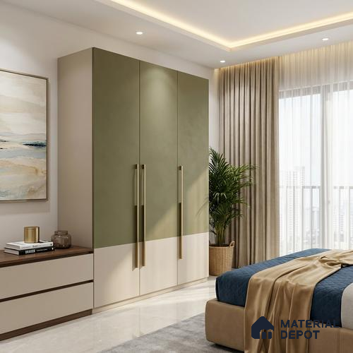 Solid Colors Look LM 01698 Mellow Brown 8 ft x 4 ft Super Matte Finish Decorative Laminate - 1 mm | Suitable for Living Room, Kitchen, Office
