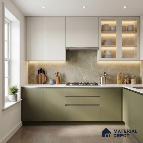 Solid Colors Look LM 01698 Mellow Brown 8 ft x 4 ft Super Matte Finish Decorative Laminate - 1 mm | Suitable for Living Room, Kitchen, Office