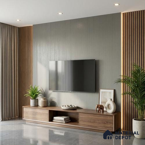 Wooden Look LM 02837 Burma Teak 8 ft x 4 ft Rugged Soft Oak Finish Decorative Laminate - 1 mm | Suitable for TV Unit, Wardrobe, Kitchen Cabinets