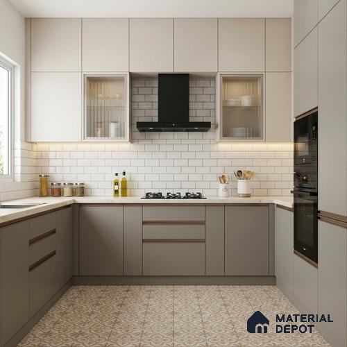 Wooden Look LM 02842 Light 8 ft x 4 ft Bamboo Channel Finish Decorative Laminate - 1 mm | Suitable for TV Unit, Wardrobe, Kitchen Cabinets