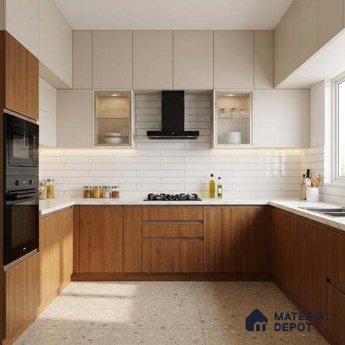 Wooden Look LM 02848 Cyprus 8 ft x 4 ft Hydra Bark Finish Decorative Laminate - 1 mm | Suitable for TV Unit, Wardrobe, Kitchen Cabinets