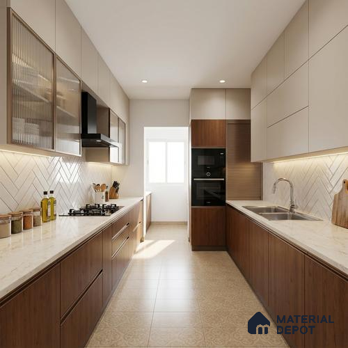 Wooden Look LM 02850 Balsar Cherry 8 ft x 4 ft Zero Soft Matt Finish Decorative Laminate - 1 mm | Suitable for TV Unit, Wardrobe, Kitchen Cabinets