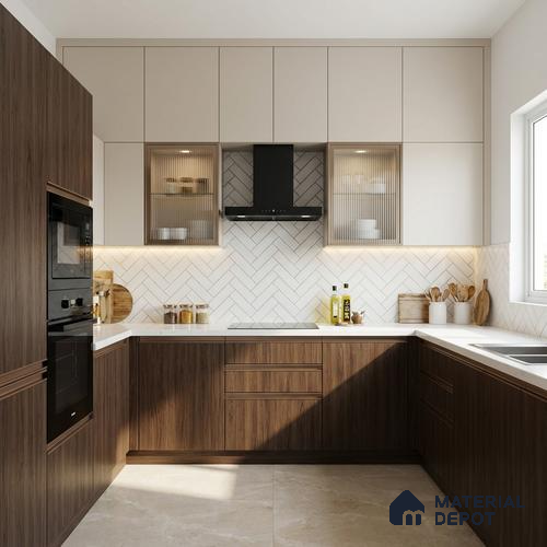 Wooden Look LM 02852 Umber 8 ft x 4 ft Zero Soft Oak Finish Decorative Laminate - 1 mm | Suitable for TV Unit, Wardrobe, Kitchen Cabinets